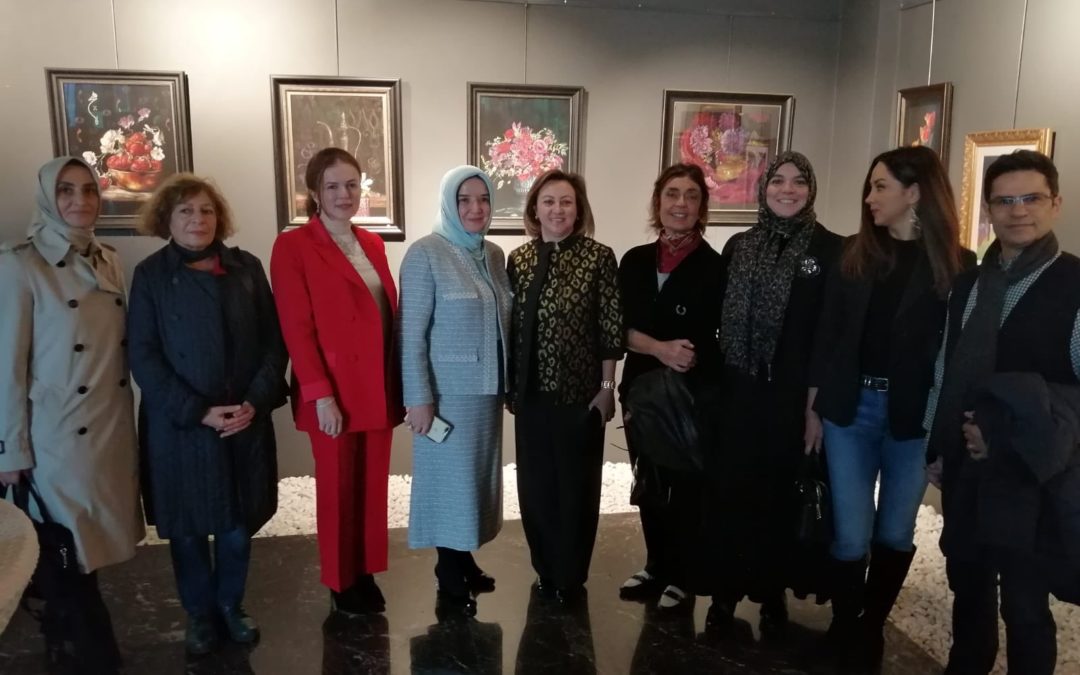Kamuran Kardaş Hanımefendinin Resim Sergisinin Açılışına Katıldım