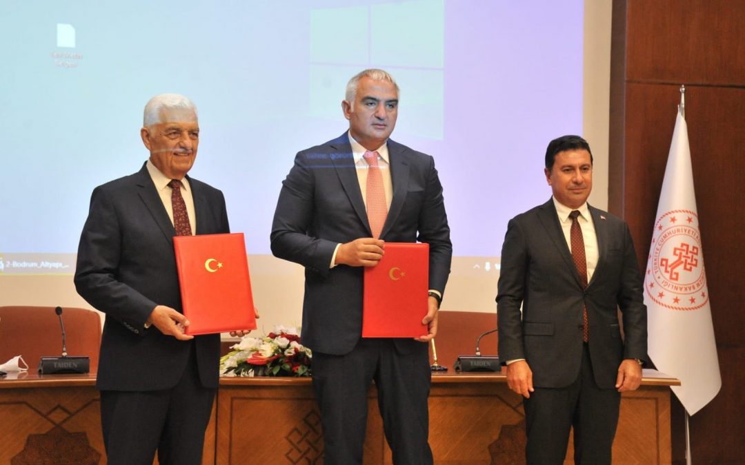 “Bodrum İçmeler-Torba Atıksu Arıtma Tesisi ve Bağlantılı Altyapı Tesisleri Projesi” İşbirliği Protokolü İmza Törenine Katıldık.