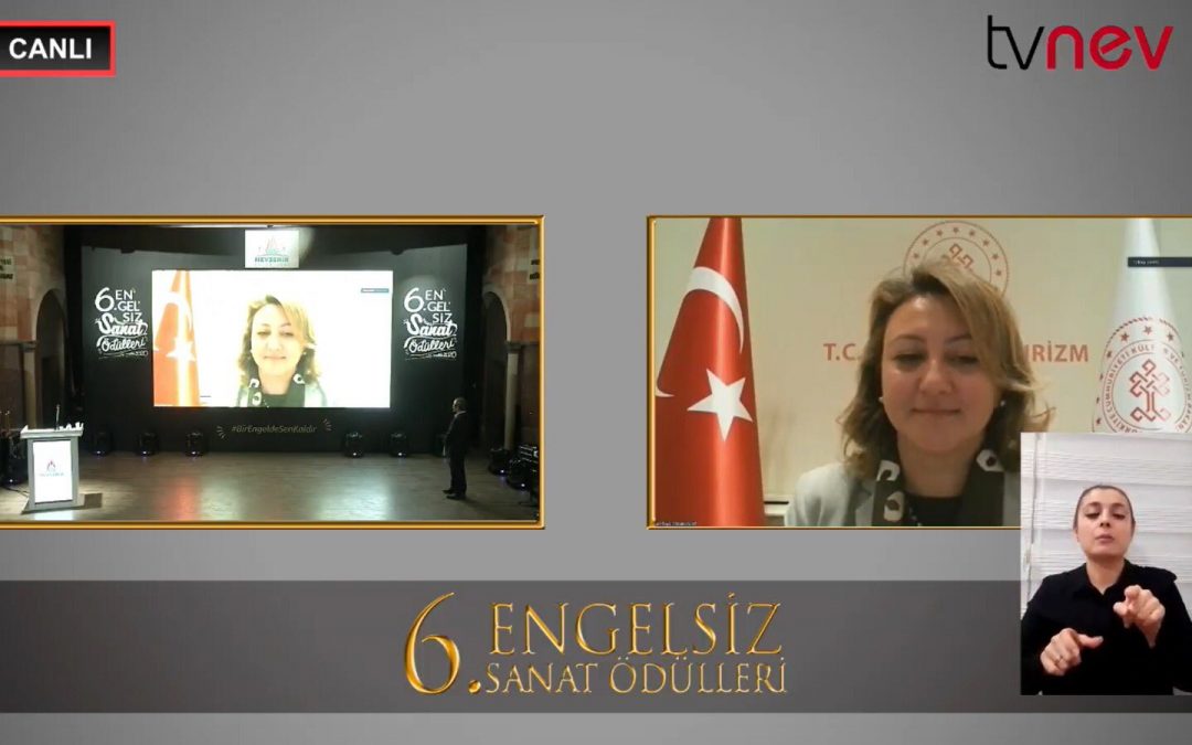6’ncısı Düzenlenen “Engelsiz Sanat Ödülleri” Ödül Töreninin Açılışına Video Konferans İle Katıldım