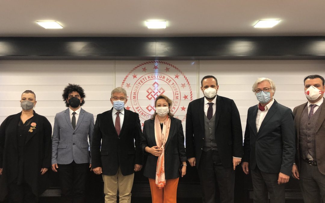 Ankara, Antalya, İstanbul, İzmir ve Mersin Devlet Opera ve Balesi Müdürlerimiz Bakanlığımızda Ziyaretimizdeydi