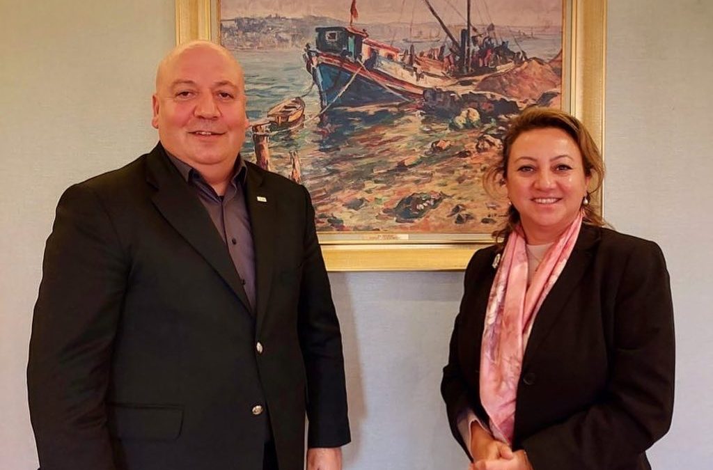 Turizm Otel Yöneticileri Derneği Başkanı Ali Can Aksu’yu Bakanlığımızda Ağırladık